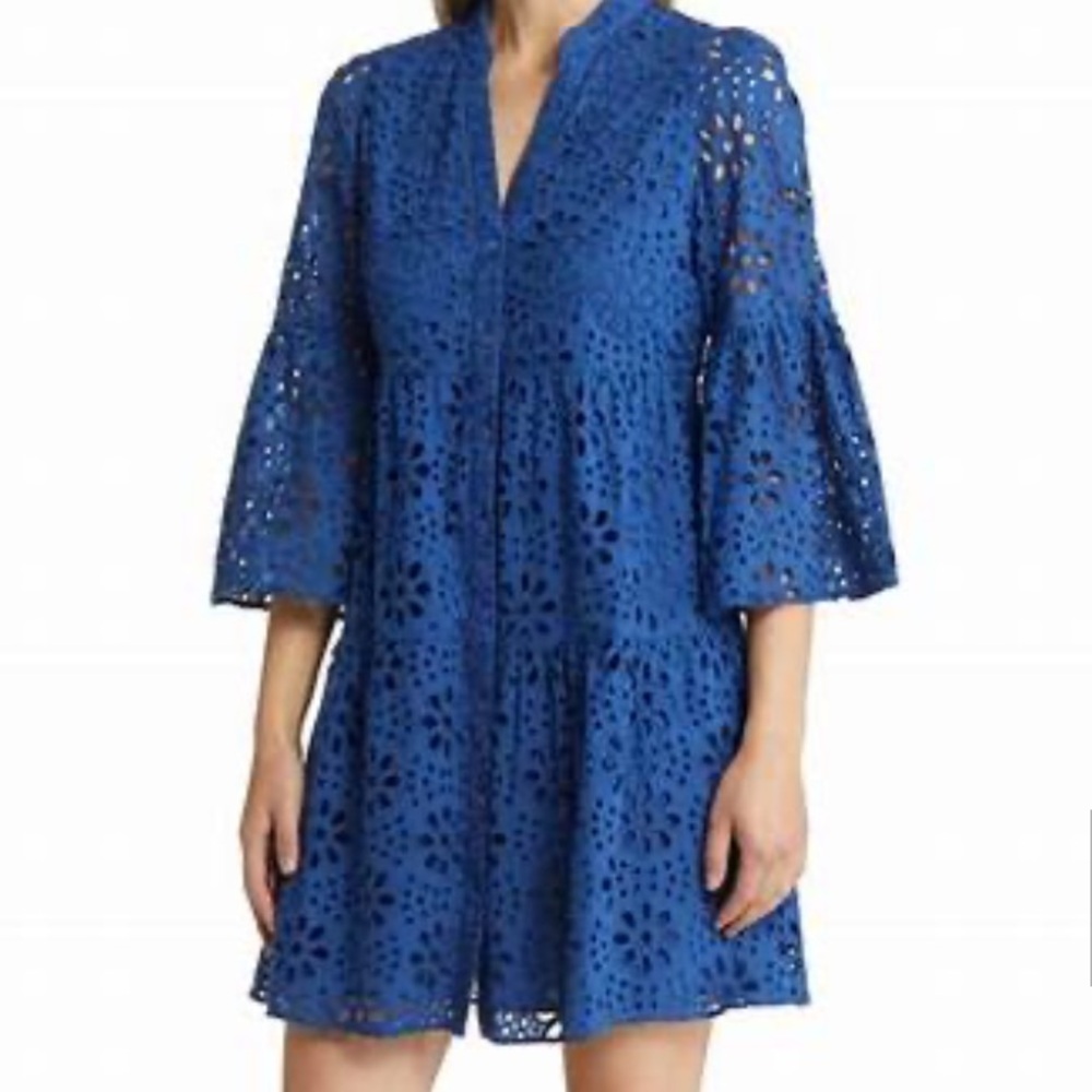 Lily Pulitzer 3/4 Sleeve Hazelanne Eyelet Dress